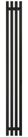 Электрический полотенцесушитель GROIS Quartet GR-125 180х1500 П3 RAL 9005 R