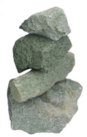 Камни для печей ONLY Камни жадеит Хакасия средний колотый 20 кг Онли