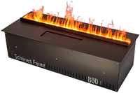 Встраиваемый очаг в модуль Schones Feuer 3D FireLine 600 + синий цвет