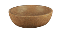 Каменная курна из коричневого камня - травертина Sheerdecor Bowl, Travertino Noce